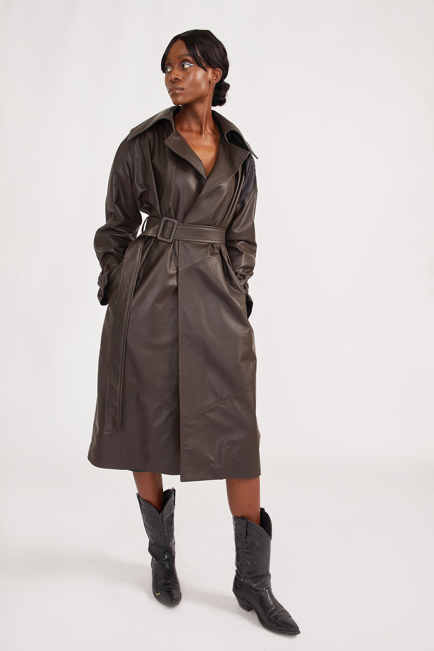 Brown Trench Coat | Women's Long Trench Coat • Alyson Eastman